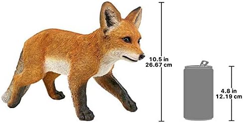 Design Toscano Cavorting Carmine Baby Red Fox Statue