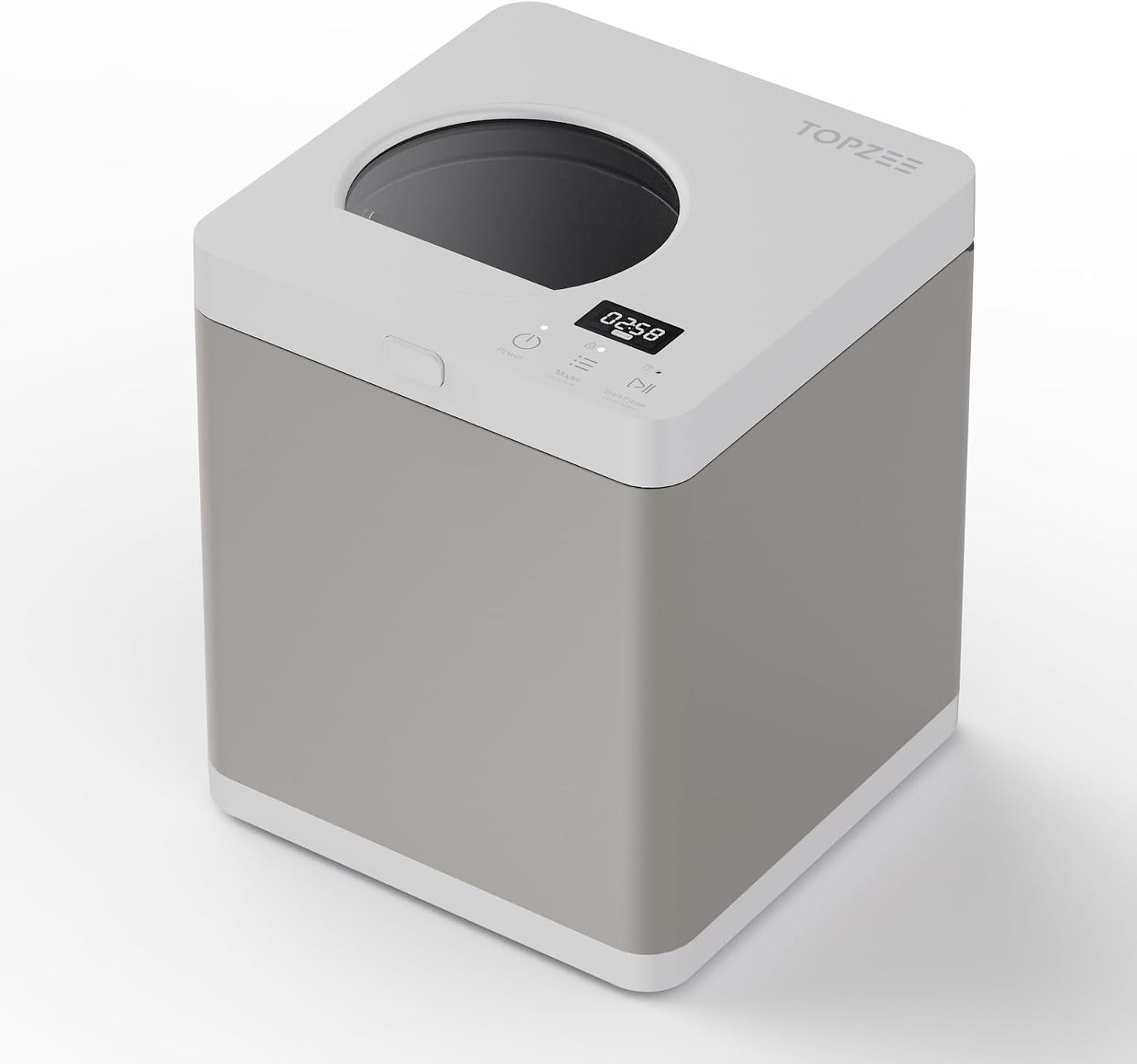 Kitchen Composter-3L Electric Composter for Kitchen Countertop, Compost Bin Outdoor/Indoor Odorless, 4H Fast Compsting, Beige