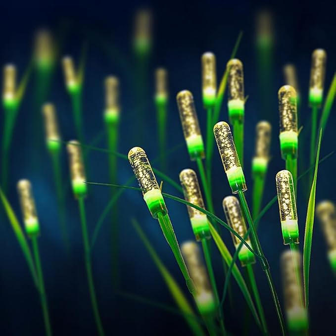 Solar Outdoor Garden Lights,Upgraded LED Solar Reed Swaying Lights for Garden Patio Yard Pathway Walkway Wedding Party Christmas Landscape Lighting (4 Packs)