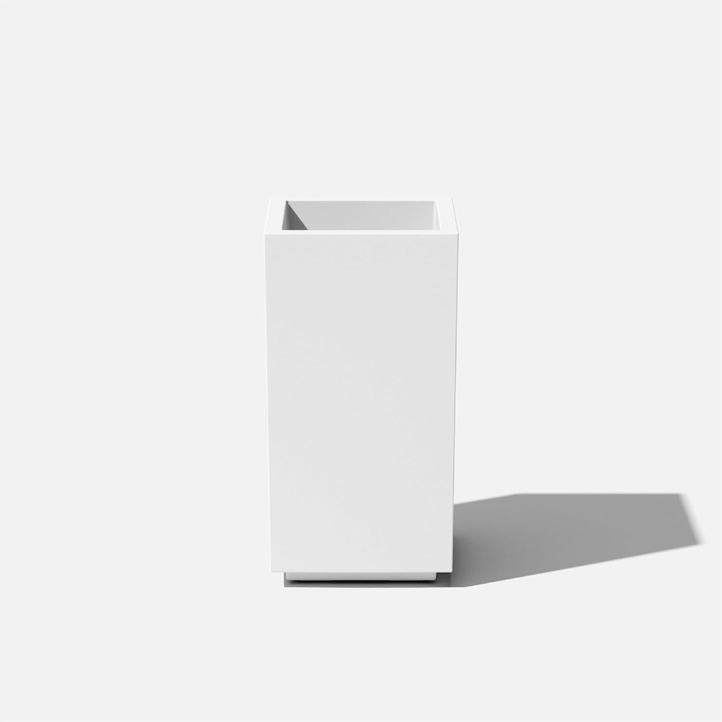 Veradek Block Series Pedestal Planter - Tall Planter for Indoor or Outdoor Front Porch | All-Weather Use with Removable Insert Bucket | Modern Décor for Flowers, Tall Trees, Faux Plants