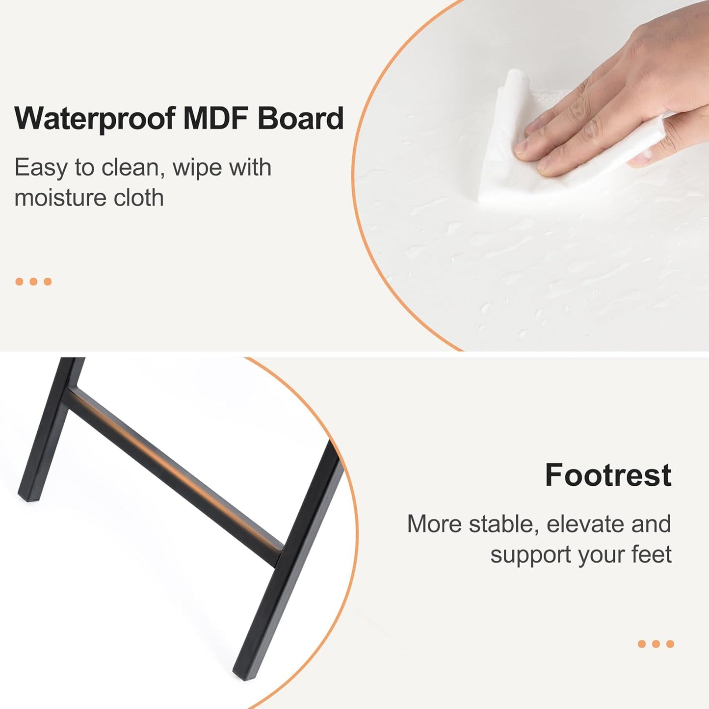 TV Tray Table Set of 2, TV Dinner Tray, Folding Table, Foldable TV-Trays, Side Table for Bed, Couch, Portable and Small Easy to Move