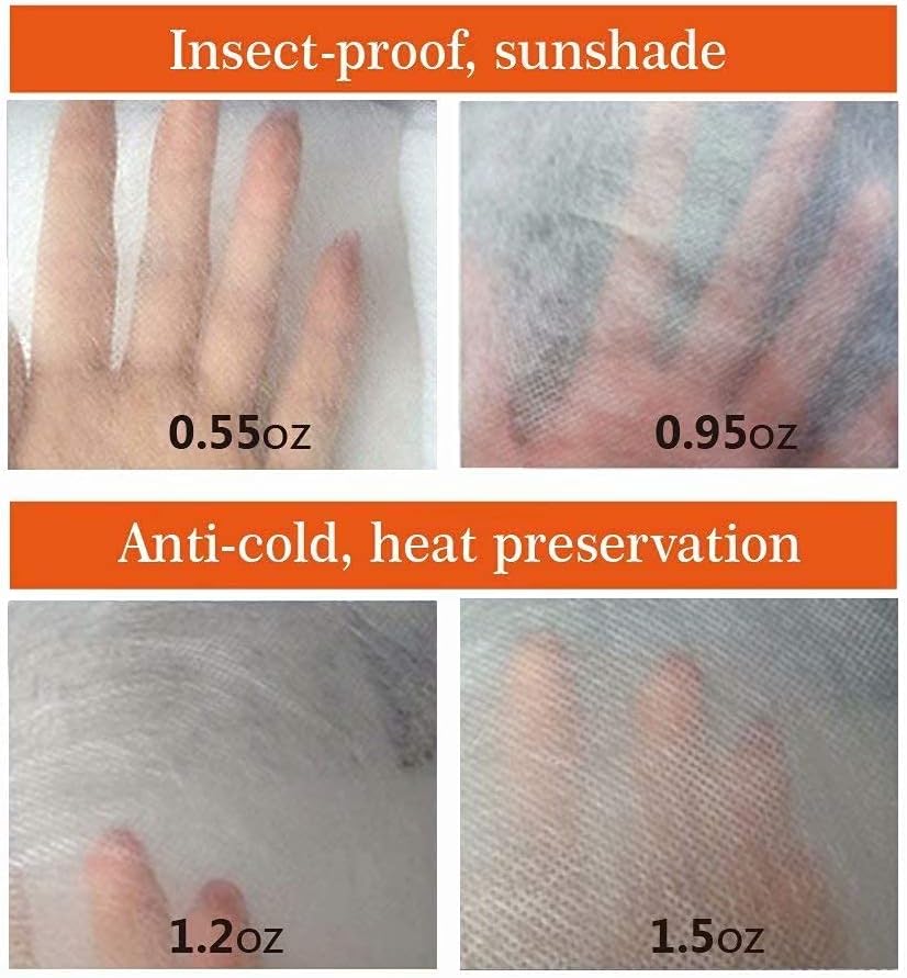 Agfabric Plant Cover for Frost Protection 120"x96" 0.9oz Garden Cover for Plants,Shrub/Bush/Tree Jacket Cover for Freeze Protection,White,2 Pack