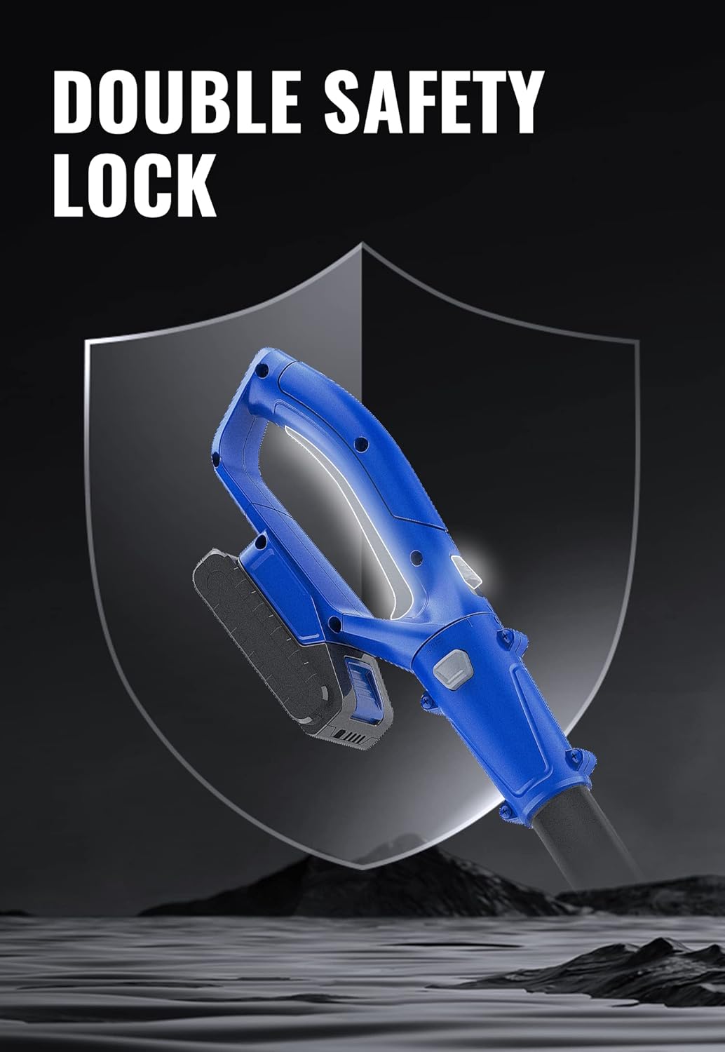 WILD BADGER POWER Cordless Pole Saw 20V 8'' Electric 2.0Ah with Telescoping Pole, 0° to 30° Adjustable Head, Battery and Charger included