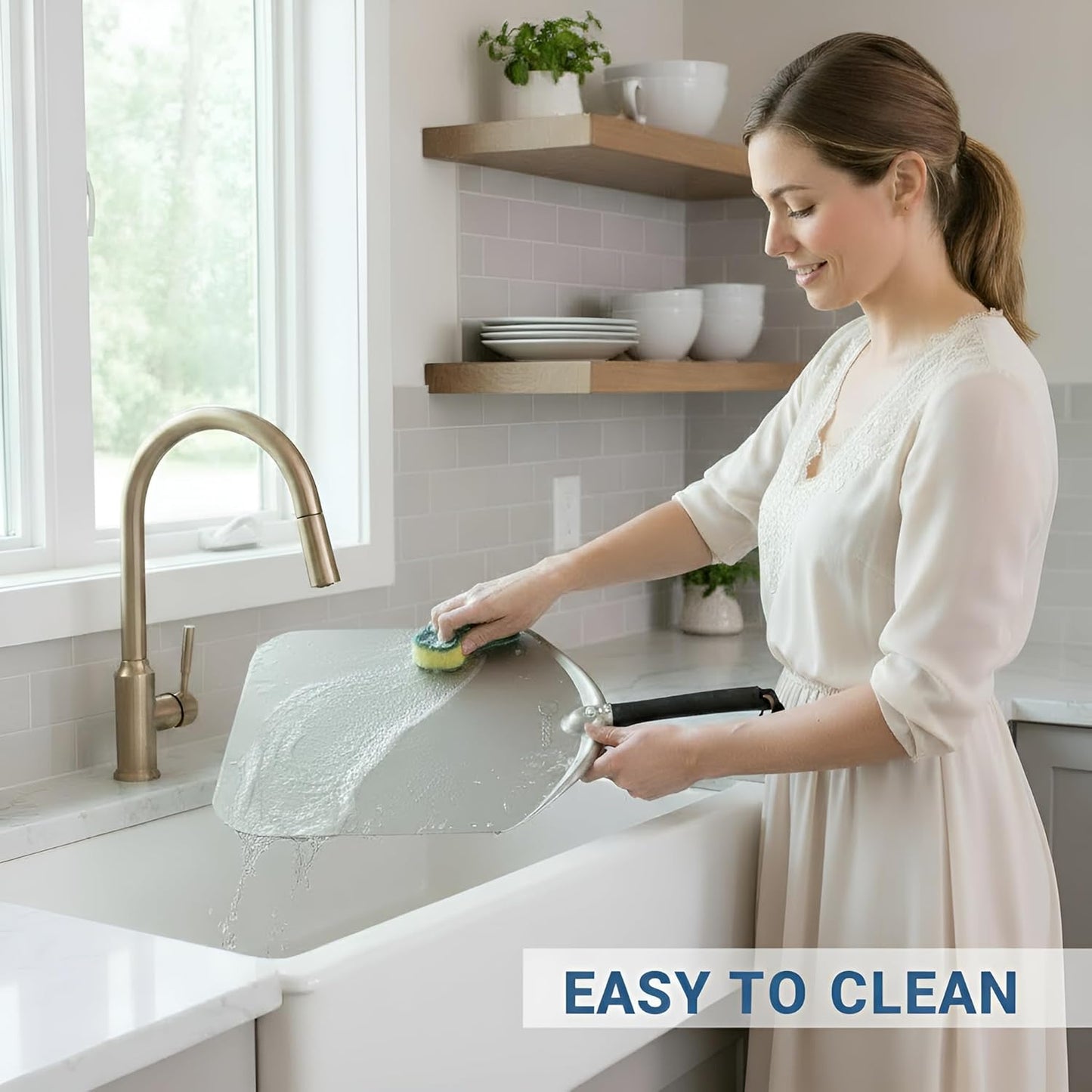 Q Pizza Aluminium Pizza Peel - 12" Metal Pizza Turning Paddle for Grill Oven - Pizza Spatula for Baking Bread Pastry Dough Pie & Cake, Pizza Accessory PT200