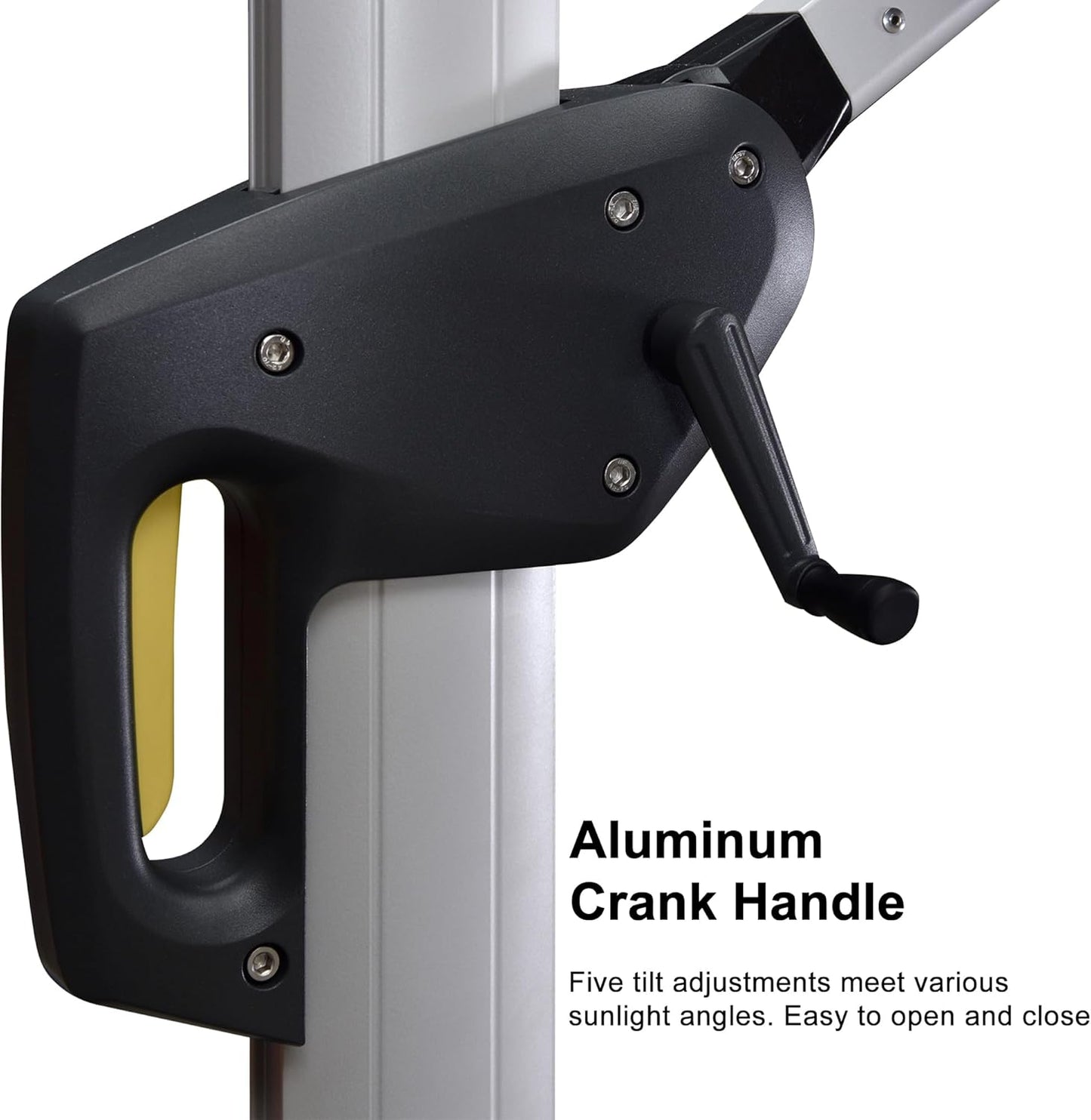 PURPLE LEAF Patio Umbrella 10 Feet Outdoor Round Umbrella Large Cantilever Umbrella Windproof Offset Heavy Duty Sun for Garden Deck Pool Patio, Terra