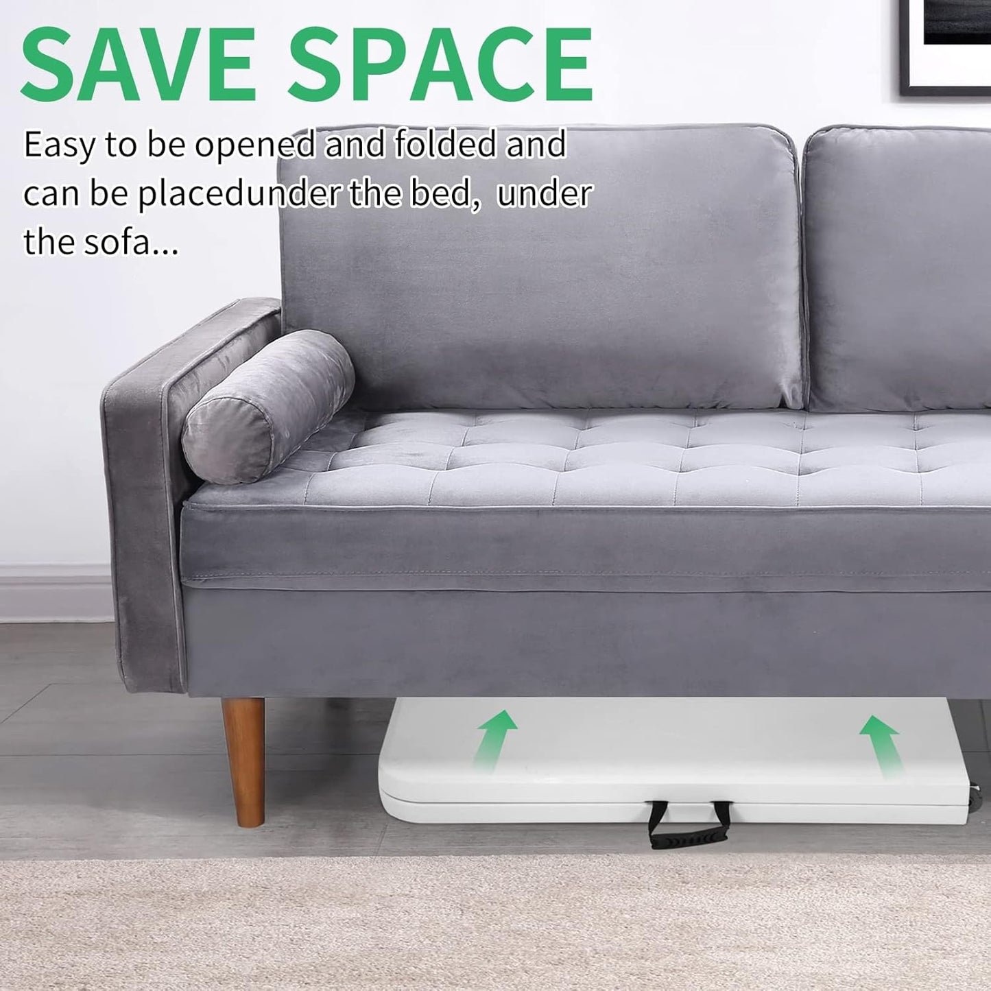 8FT Folding Table, Heavy Duty Foldable Table with Handle, Portable Fold-in-Half Utility Tables for Indoor & Outdoor Use Perfect for Camping BBQ Party Wedding Market Events, White