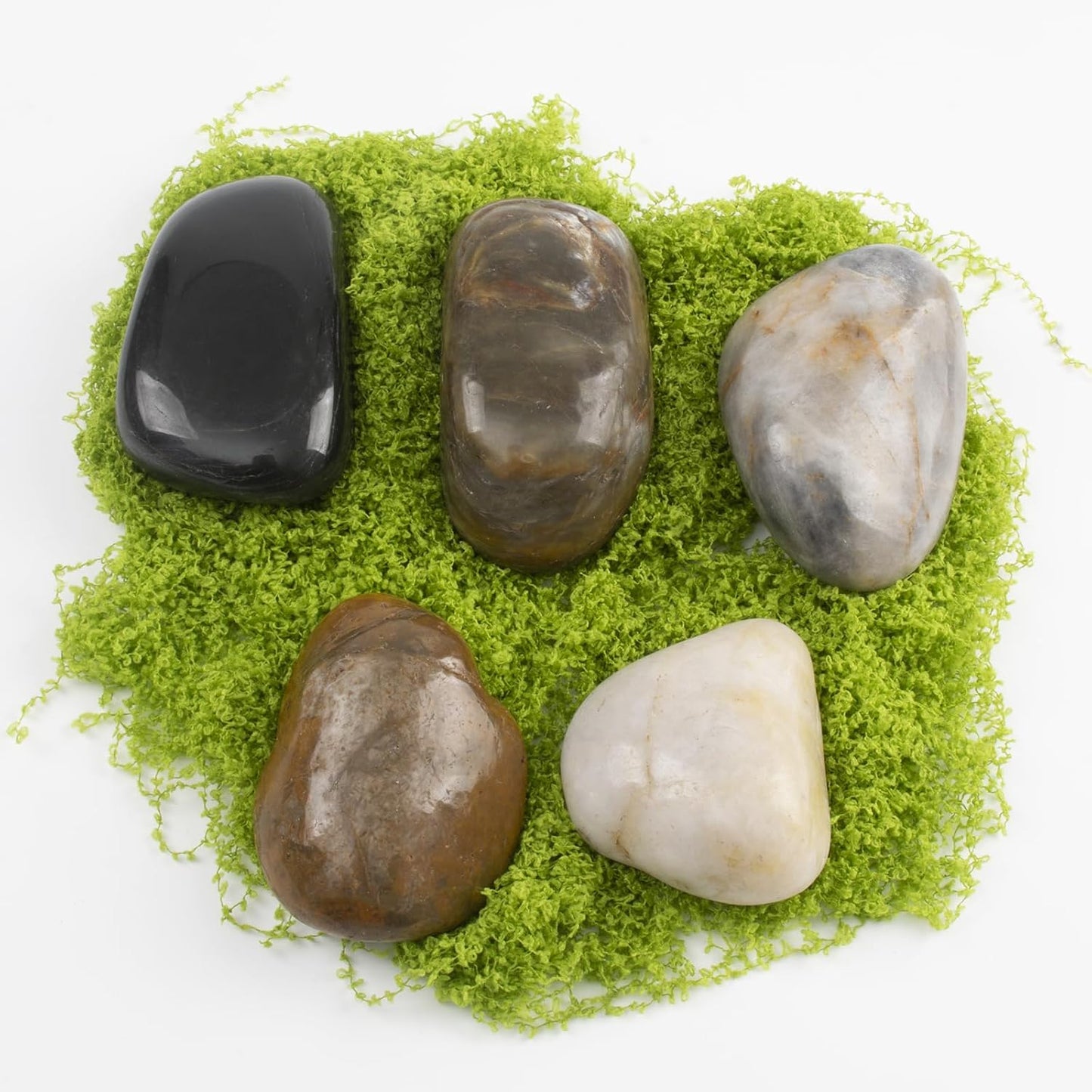 20lbs 2-3 Inch River Rocks, Decorative Mixed Pebbles for Garden Landscaping, Indoor Plants, Fish Tanks, Vases, and Succulents – Ideal for Home Decoration and Outdoor Gardens (Mixed, Weight: 20 LB)