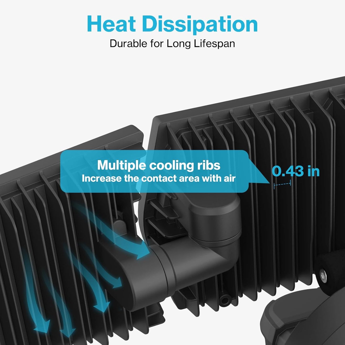 Olafus 100W LED Security Light Motion Sensor Outdoor Light, Motion Flood Light Dusk to Dawn, 9000LM Super Bright 6500K Exterior Motion Detector Floodlight for Garage Yard Porch Eave IP65, Black