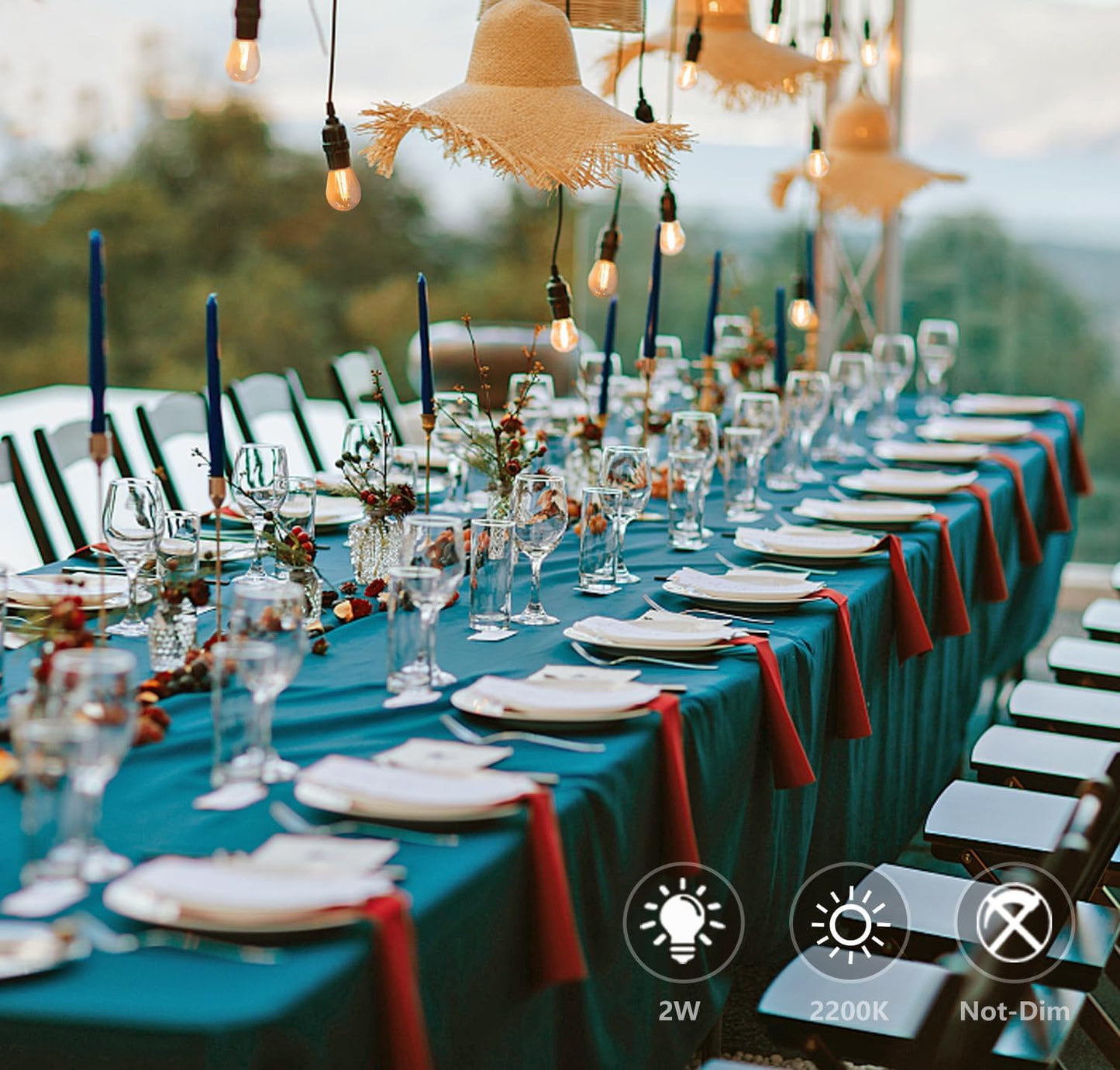 S14 Replacement LED Light Bulbs, Shatterproof & Waterproof 2W S14 LED Bulbs, Outdoor String Lights , E26 Base Patio Edison LED Light Bulbs, Warm White 2200K Plastic 150ML Non-Dimmable 25 Pack