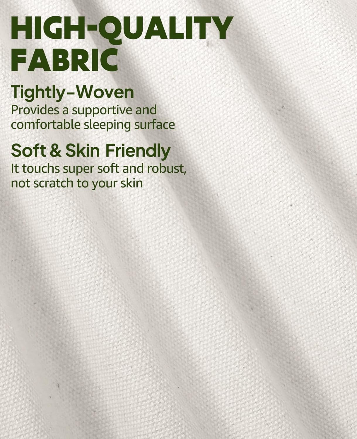 Chihee Cotton Hammock Large Soft Breathable Camping Hammock Holds Up to 660lbs Portable Tree Hammock with Detachable Spreader Bar Pillow 2 Strong Webbings 2 Carabiners Patio Garden Indoor Outdoor