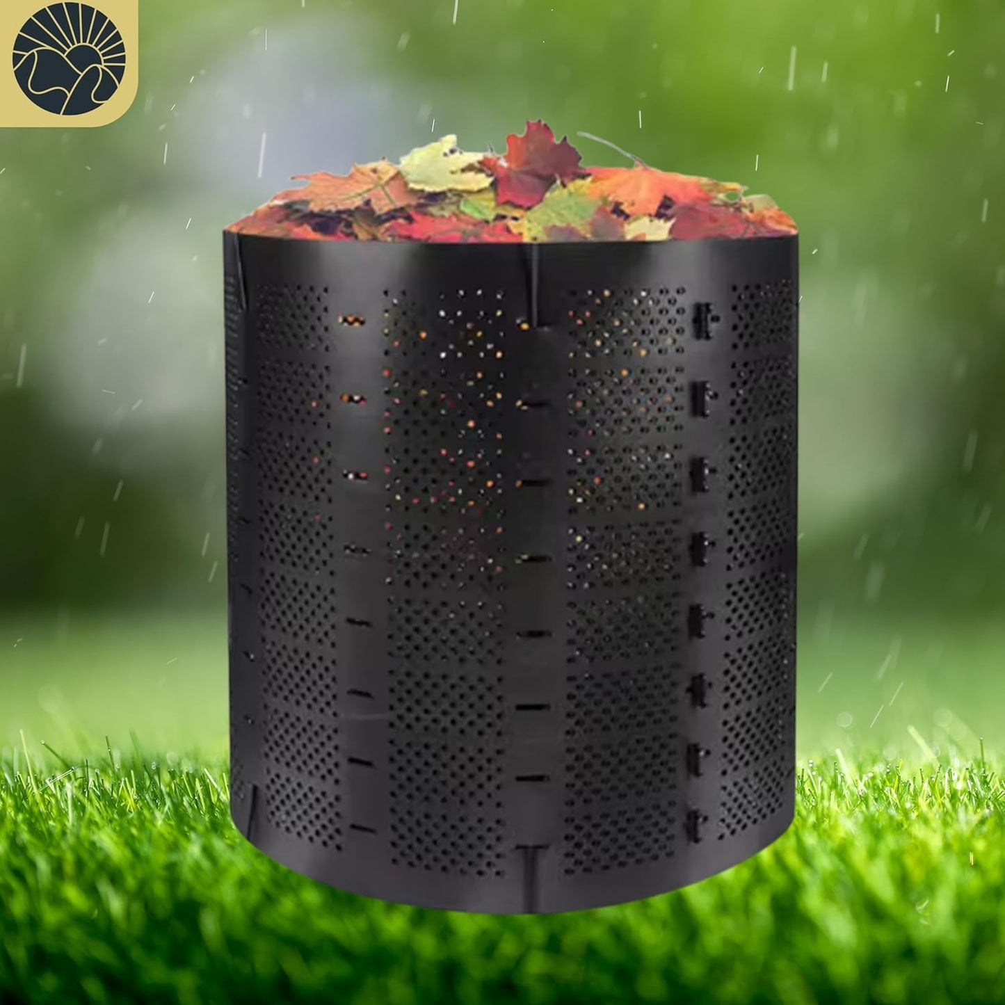 Compost Bins Outdoor Compost Bin Outdoor Composter Easy Assembling Large Capacity Yard Waste Bins Compost Bin Outside Outdoor Composting Bins