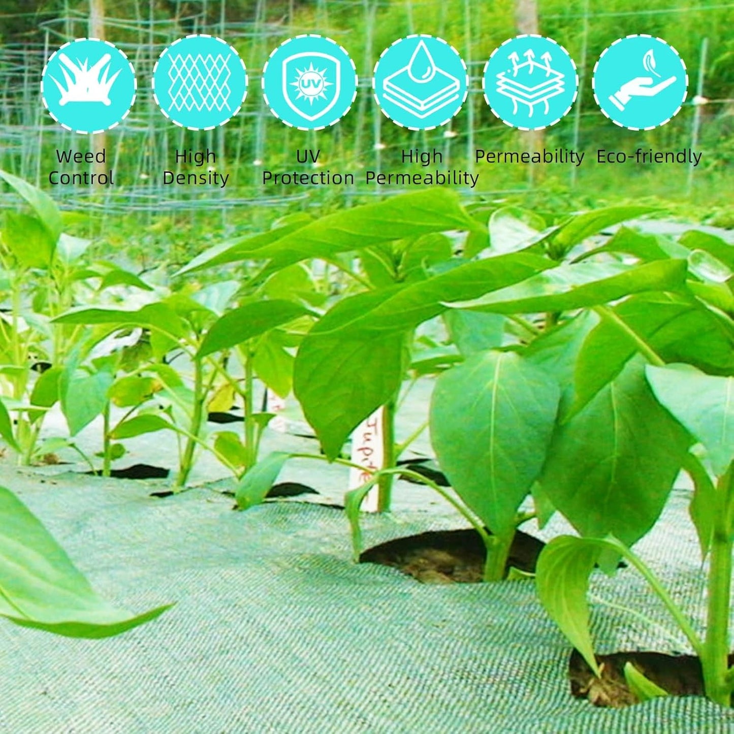 4 Ft x 250 Ft Heavy Duty Weed Barrier Landscape Fabric, 5Oz Professional Grade Weed Barrier Fabric for Gardening, Erosion Control & Construction, Durable Polypropylene Ground Cover