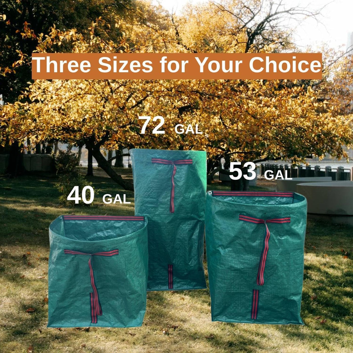 4-Pack leaf collectors,Large Yard Dustpan-Type 53-Gallon Garden Bag for Collecting Leaves,Reuseable Heavy Duty lawn and leaf bags,Garden Waste Container for Clean Up Outdoor Debris Grass Clippings