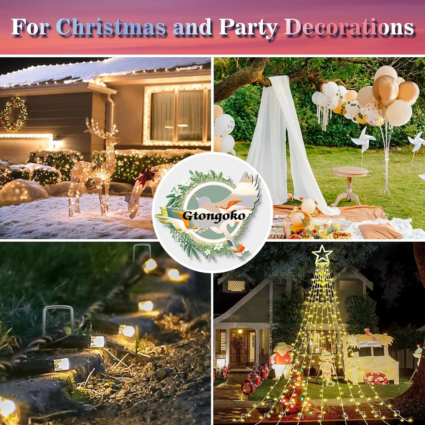 Gtongoko 120 Pack Galvanized Landscape Staples Garden Plant Cover Stakes 10 Inch 11 Gauge SOD Staples Ground Fence Stakes for Landscaping Securing Weed Barrier Fabric