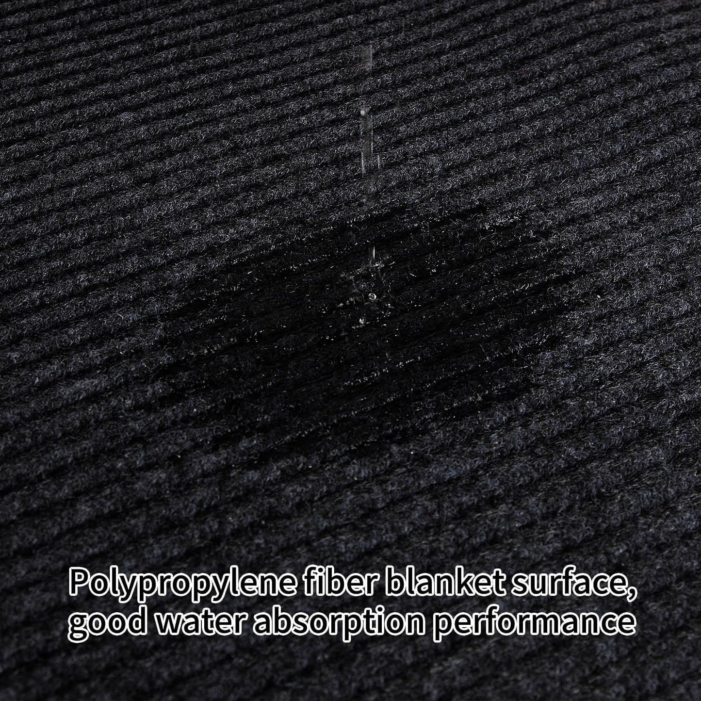 TANYOYO 3' X 10' Commercial Grade Door Floor Mat Brush Step Entrance Mat Vinyl Backed Utility Doormat Heavy Duty Floor Rugs Commercial Outdoor Carpet Indoor Entrance Mat,Black