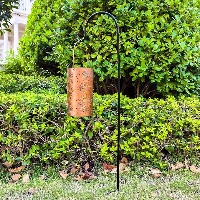 Mothers Day Gifts, 4 Pack Fireworks Solar Gardening Gifts Lanterns, Garden Decor for Outside, Solar Decorative Lights Waterproof, Outdoor Gifts for Women Mom Grandma, Yard Gifts for Patio, Pathway