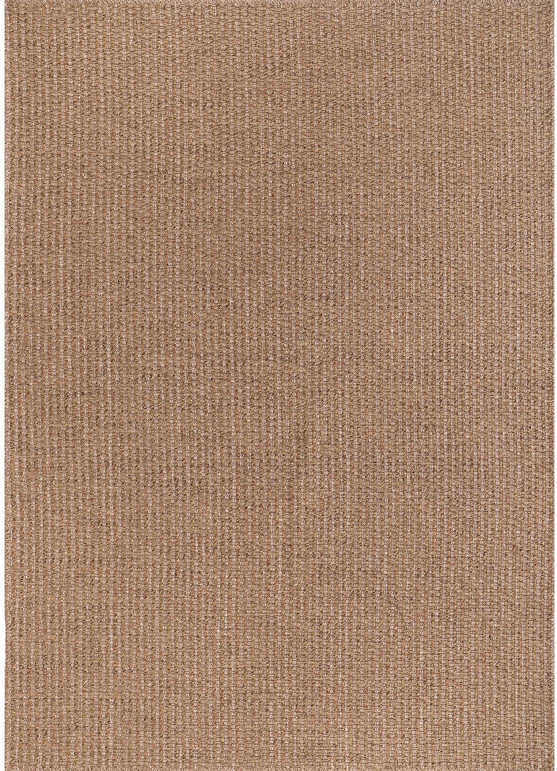 Easy Jute Rug 8x10 Indoor Outdoor Natural Rugs Solid Fiber Rug Woven Area Rug Boho Easy Clean Inside Carpet for Living Room Bedroom Dining Room Hallway or Outdoor Patio Porch (8 X 10 Natural)