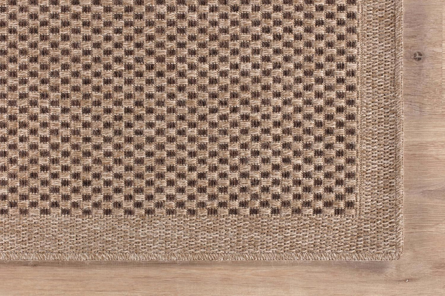 CAMILSON Easy Jute Rug 6x9, Indoor Outdoor Natural Color Fiber Area Rugs for Living Room Patio and Kitchen Rug, Sisal Boho Woven Design, Easy-Cleaning, Washable Outside Carpet Alfombras para(6 x 9)