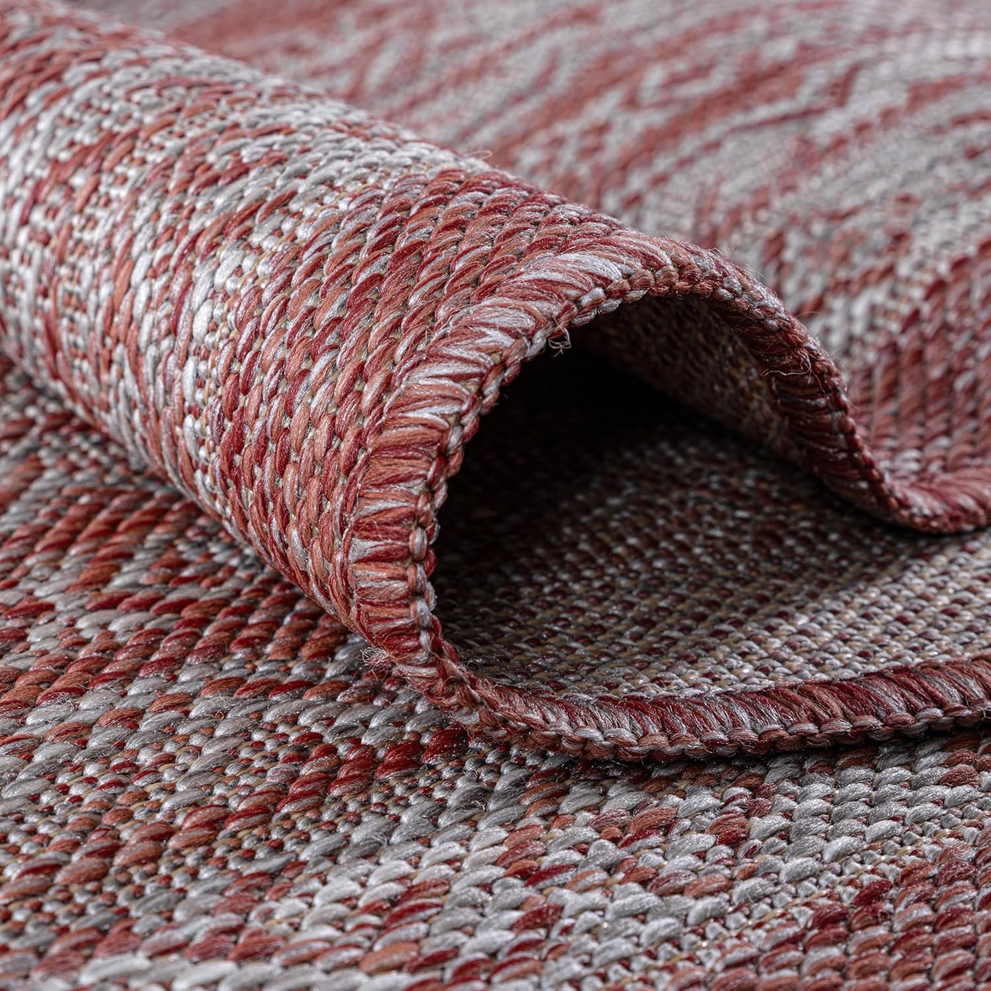 Keen Home Design Terrace Outdoor Round Rug - 8ft Round Washable Indoor/Outdoor Rug for Patio, Kitchen, Balcony, Beach, Garden, Deck and Porch, Size: 7'7" Round