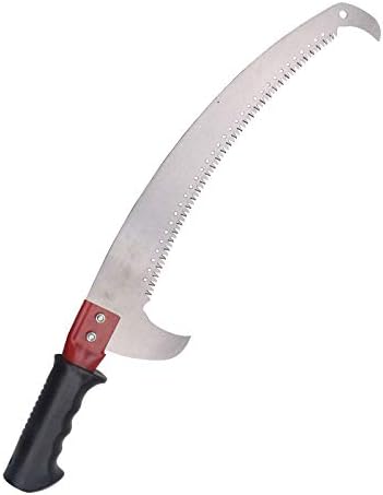 Manual Pole Saw 26 Foot Extendable with 2-Foot Saw Blade, 23.23 inch Mn Steel Tree Saw Tree Pole Pruner for Pruning and Trimming Branches and Leaves