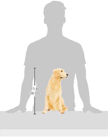 Design Toscano Golden Labrador Retriever Dog Garden Statue, 15 Inch, Full Color