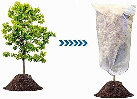 Agfabric Plant Covers Freeze Protection 1.5oz 84''x72'' Frost Cover for Garden Tree Protection Winter Tree Cover for Frost Proctection, 4 Pack