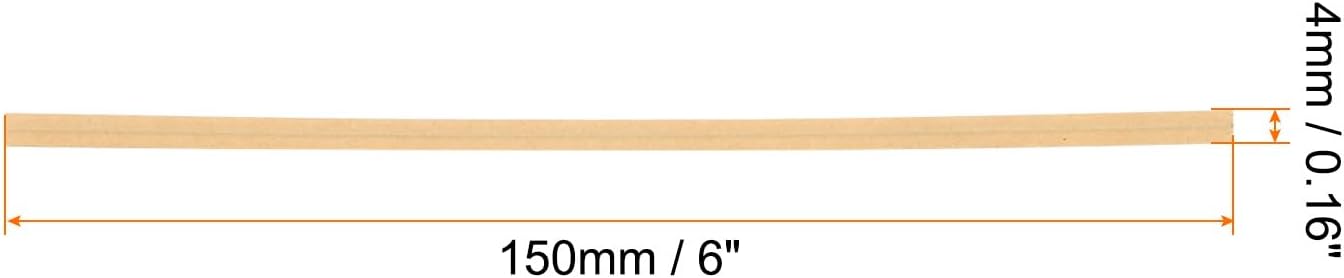 HARFINGTON 1000pcs Bag Twist Ties 6" Reusable Kraft Paper Twist Ties Wire Cable Ties for Party Bread Candy Cake, Wood Tone