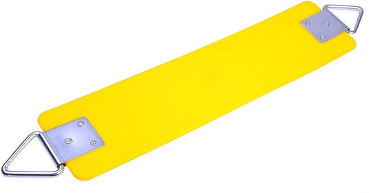 AGPTEK Swing Seat, 30.4 x 6 x 0.27 Inch Yard Swing for Kids & Adults with Metal Triangle Ring - Yellow (113KG /250LB Weight Limit)