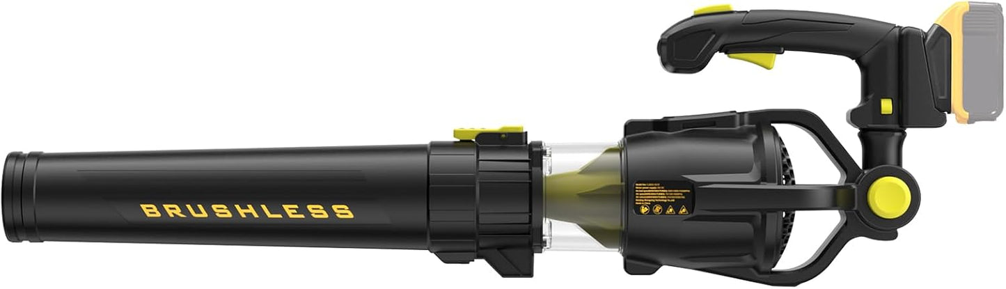 Leaf Blower for Dewalt 20V Battery, Brushless Blower with Variable 5-Speed, Turbo, 0-90° Adjustable Handle, 500 CFM 150-MPH Blowers for Lawn Care, Patio Cleaning (Battery Not Included)