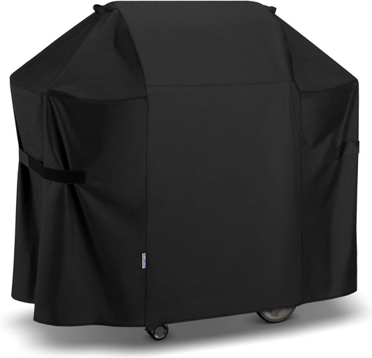 SunPatio 58 Inch Outdoor Grill Cover, Compatible for Weber Genesis II, Genesis 300 and II LX 300 Series Gas Grills, Heavy Duty Waterproof Barbecue Cover, Compared to Weber 7130, 58"W x 25"D x 44.5"H