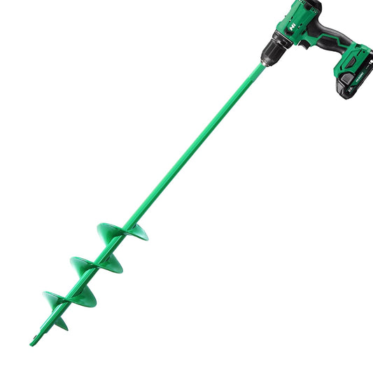 Auger Drill Bit for Planting 2x14.5'', Ground Soil Spiral Bit for 3/8" Hex Drive, Yard Auger for Bulbs, Hole Digger, Umbrella Holes, Bedding Digging Planter Tool