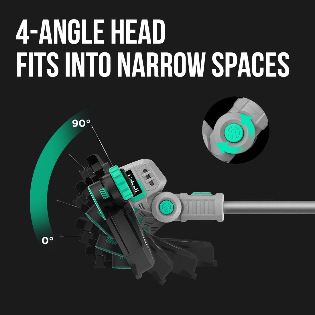 Litheli 20V Cordless String Trimmer and Edger, 12" Electric Weed Wacker with Auto Line Feed, Includes 2.0Ah Battery and Charger.