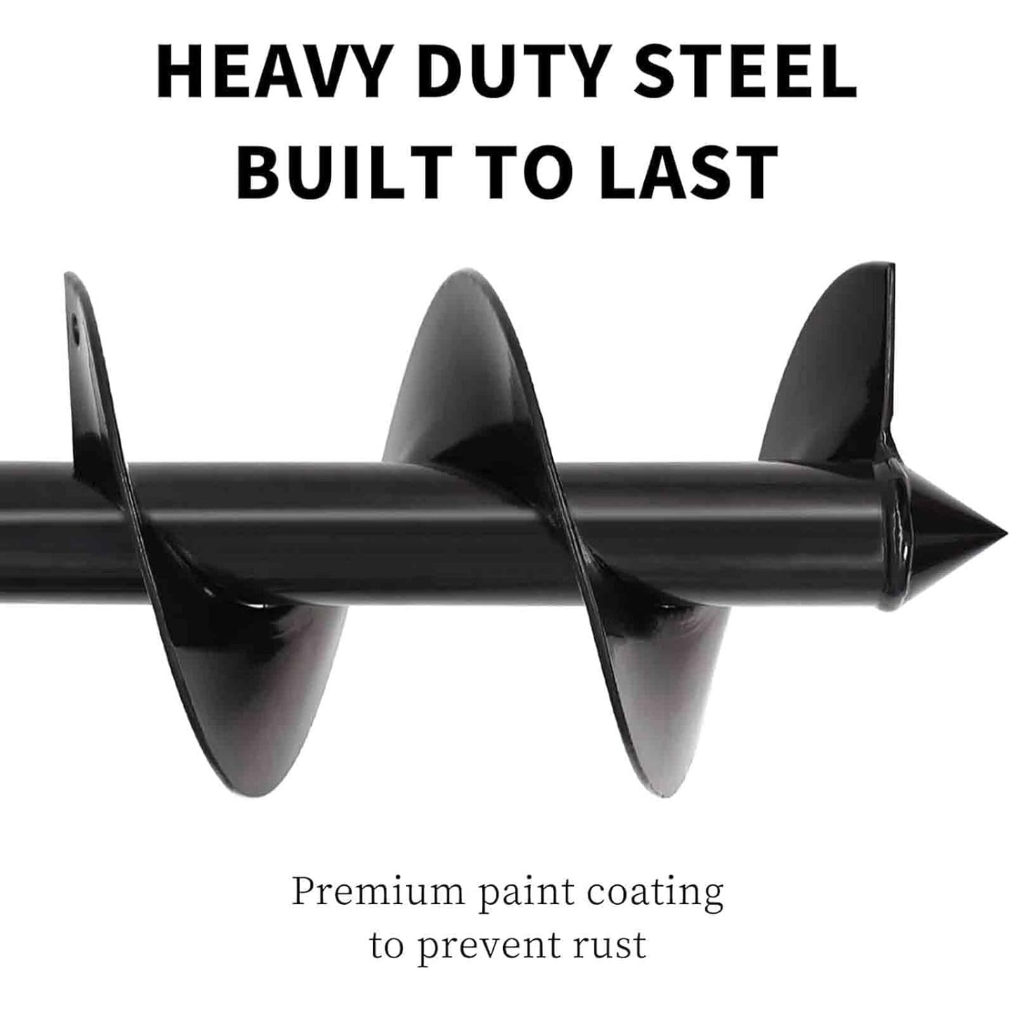 TCBWFY 4x12inch Auger Drill Bit for Planting,Heavy Duty Garden Auger Spiral Drill Bit Bulb Planter Tool for Planting Bedding Plants,Universal for Cordless Drill