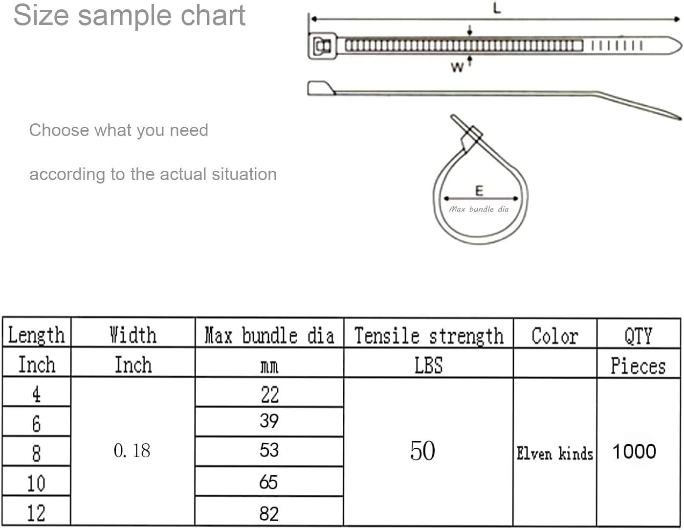 XINGO 1000 PCS Red Zip Ties 8 Inch, 60 LBS Tensile Strength, Self-Locking Nylon Plastic Nylon PA66 Wire Ties for Indoor and Outdoor Use