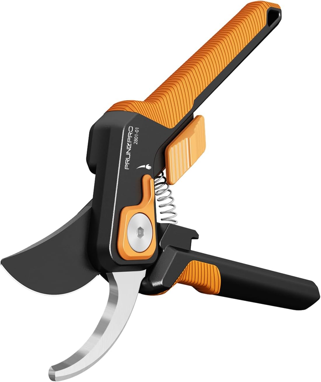 PrunePro Pruning Shears for Gardening Professional Bypass Hand Pruner Stainless Steel Sharp Blade Garden Scissors Plant Flower Garden Clipper Orange 4 Pack