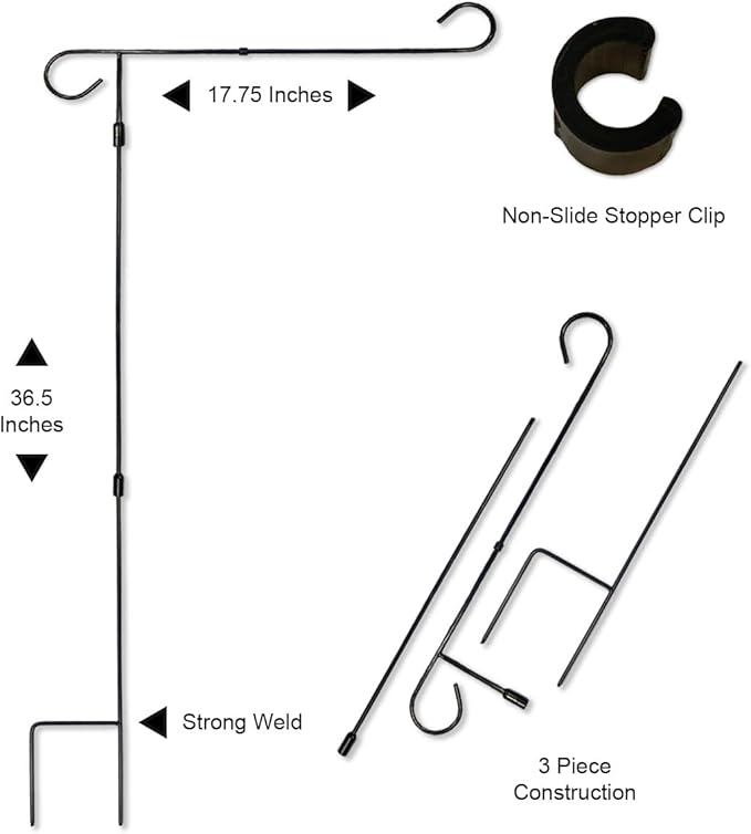 WinCraft Giants 8 Time Champions Garden Flag with Stand Holder Flagpole