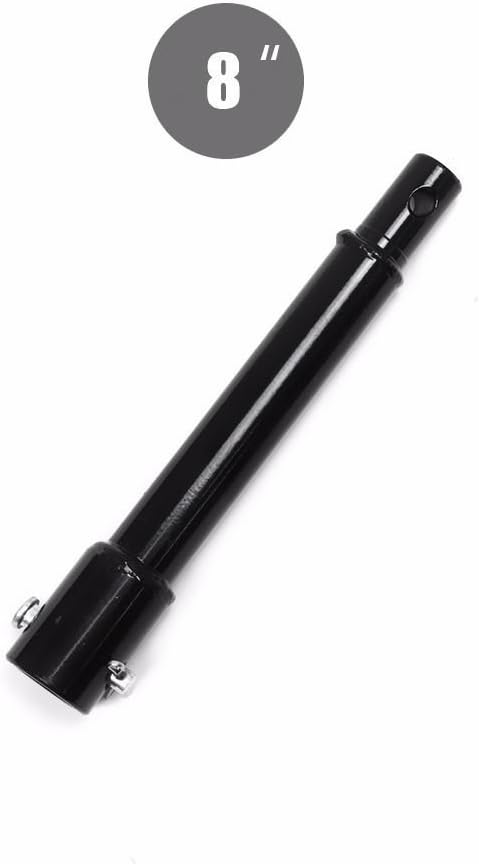XtremepowerUS3 3 Pieces Auger Extension Drill Bits (8", 12", 20" Length) Extension Earth Ice Auger Extension Set Post Hole Digger Replacement Compatible to 3/4" Shaft