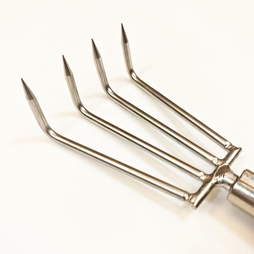 2 Pcs tainless Steel Garden Claw rake Multifunctional rake, Lengthened Aluminum Alloy Handle,Garden rakes, Clams rakes, Weeding rakes can Also be Used to dig for Treasures. (2)