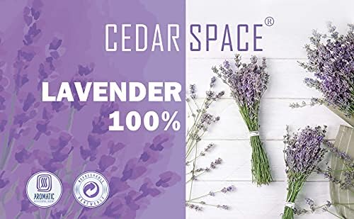 Cedar Space Lavender Dried Flowers 2 Bunches Dried Lavender Ideal Home Fragrance Products for Home Decorations, Wedding, Party, Photography & Flower Arrangements, Total Length 16 Inches