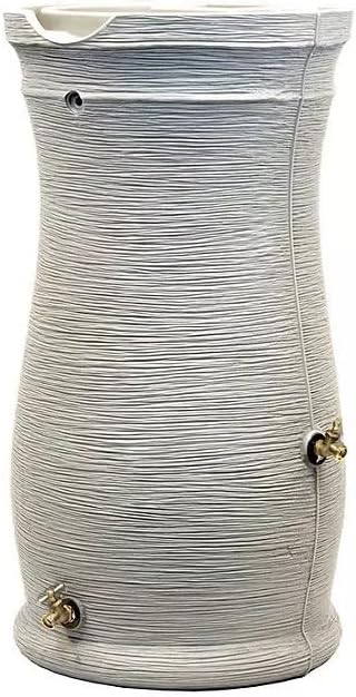 Impressions Corsican Rain Barrel, 50 Gallon, Decorative Textured Design, Sandstone (1 Pack)
