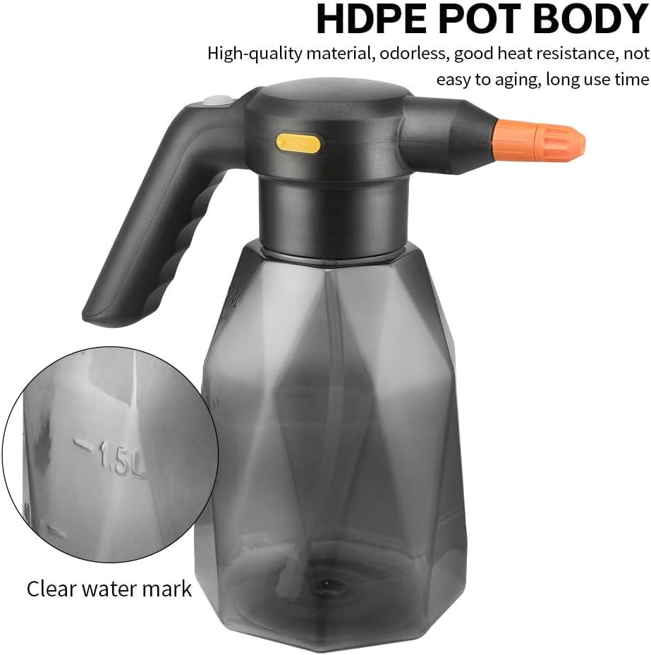 Electric Spray Bottle for Plants, 0.5Gal Continuous Mist Watering Can with Adjustable Nozzle, Automatic Plant Mister，Indoor Watering Can for Plants