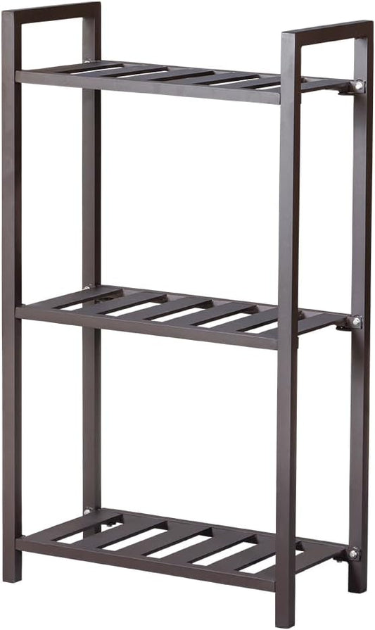Plant Stand for Versatile Decor - Indoor/Outdoor Aluminum Stand with 300 LBS Strength, Sized L21.6 x W11.8 x H38.5 inch - Perfect for Patios, Gardens, Living Rooms