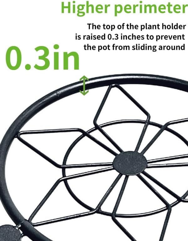 Tiered Plant Stand Outdoor 3 Tier Indoor Metal Flower Shelf for Multiple Plants Corner Tall Flower Holders for Patio Garden Living Room Balcony Bedroom Black Diamond