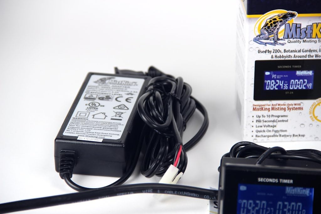 MistKing – Advanced Misting System (3/8” Backbone), 5th Gen | Used by Zoos, Institutions & Hobbyists | Expandable to 70 Nozzles | Fine Mist | 50 Micron Droplets | Upgraded Timer & Components |