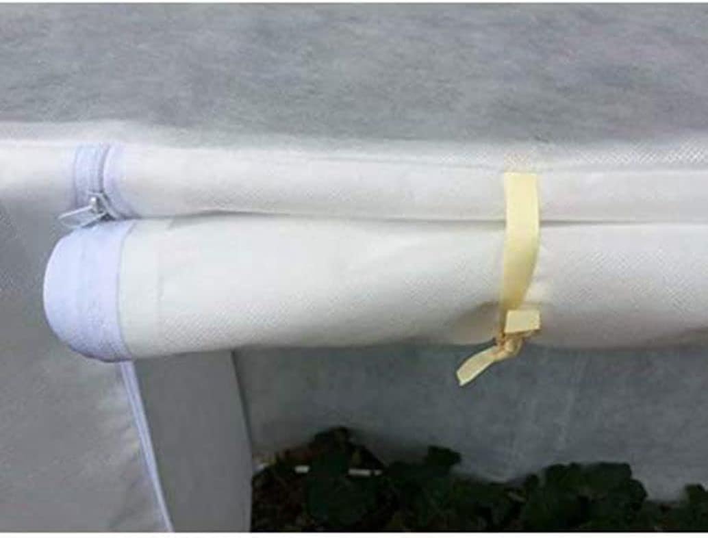 Agfabric Plant Covers Freeze Protection with Zipper 0.9oz 135"x120"x48" Shrub Cover Winter Tree Jacket for Frost Protection&Season Extension,White,4 Pack