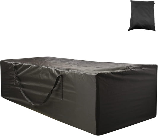 Outdoor Cushion Storage Bag 1 PCS, 68" Outdoor Pillow Storage with 2 Handles, Extra Large Opening Waterproof Zippered Patio Cushion Storage Bag XL