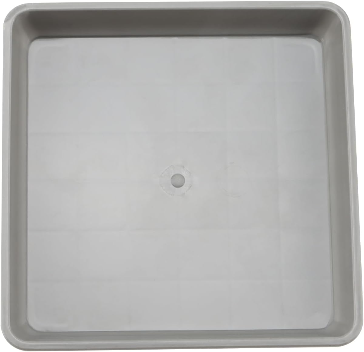 JOIKIT 10 PCS 11.4 x 11.4 Inch Square Plant Saucer, Plastic Plant Saucer Drip Tray, Square Flower Pot Tray for Indoors and Outdoor Plant Pots, 1.6 Inch Deep, Gray