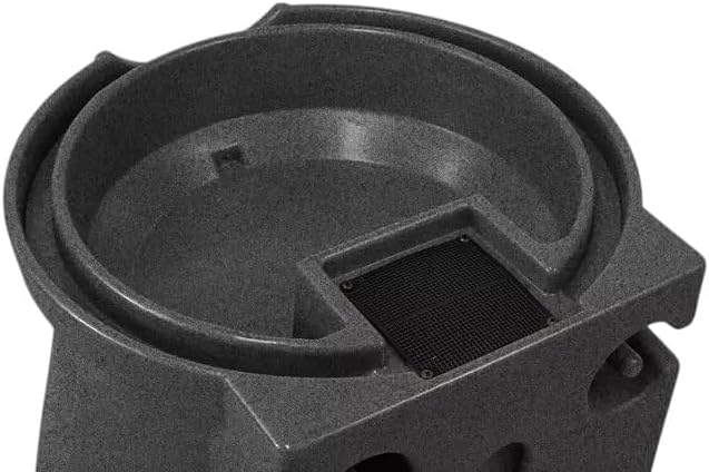 Rain Wizard Decorative Rain Barrel, 50 Gallon, with Brass Spigots (Dark Granite)