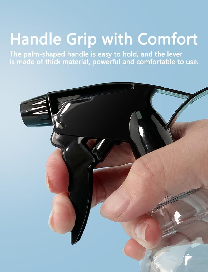 5 PCS Plastic Spray Bottles 8 oz Empty Spray Bottle with Adjustable Nozzle Mini Spray Bottle Liquid Sprayer for Kitchen Cleaning Hair Bath Beauty Spa Water Plants