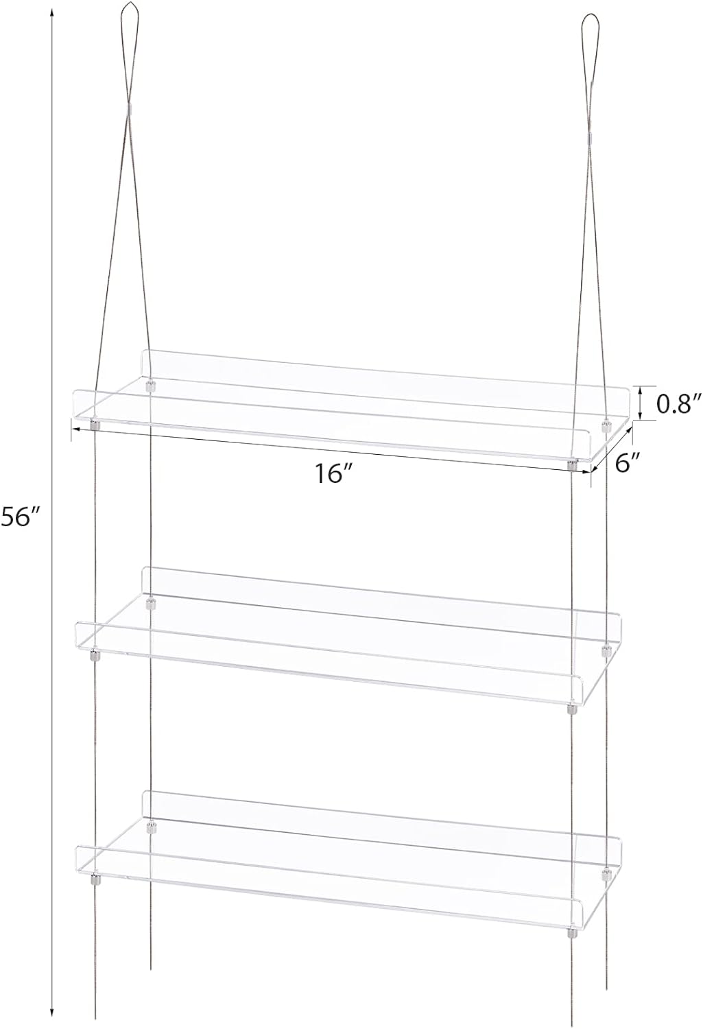 Sumerflos 3-Tier Acrylic Window Boxes Plant Shelves for Windows, Acrylic Hanging Window Plant Shelves, Indoor Windows Wall Hanging Plant Stand Flower Display Shelves